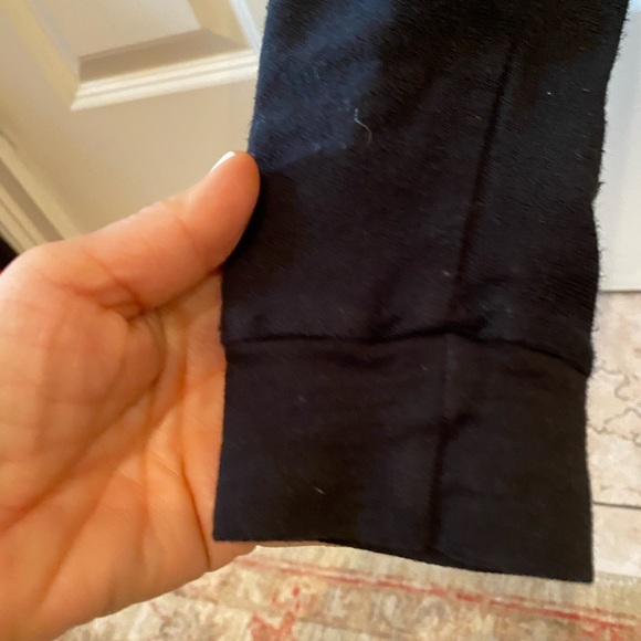 Peace sign appears painted in white. Thin over the head sweatshirt - Picture 8 of 12